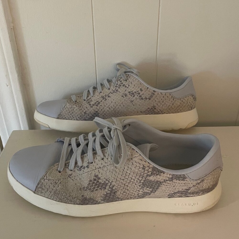 Cole Haan python print blue GrandPro sneaker sz 9B - image 5